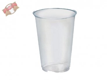 100 Stk. PLA Trinkbecher 200 ml Ø 70 mm klar Ausschankbecher Plastikbecher